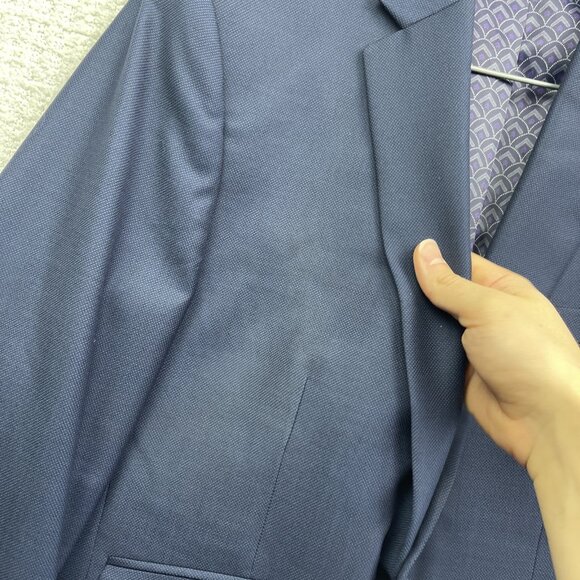 Ted Baker Navy Blue 100% Wool Joey CT Sport Coat Jacket Blazer Men's 40S - Picture 14 of 16